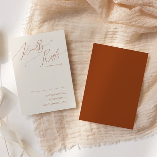 Wüste | Terracotta RSVP Card Karte