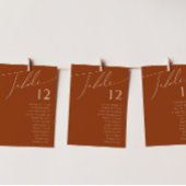 Wüste | Terracotta-Tischnummer