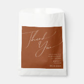 Wüste | Terracotta Vielen Dank für Ihre Unterstütz Geschenktütchen (Vorderseite)