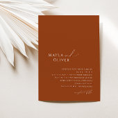 Wüste | Terracotta Wedding Einladung