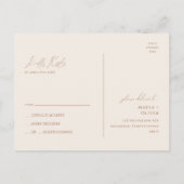 Wüste | Terracotta Wedding RSVP Postkarte (Rückseite)