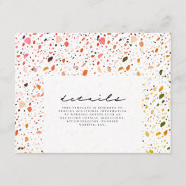 Wüste Terrazzo Wedding Details Begleitkarte