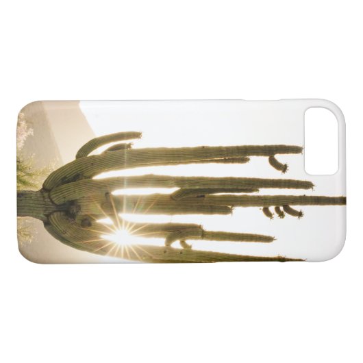 Wüste Themed Phone Case mit Kaktus (Rückseite (Horizontal))