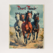 Wüste Thunder Pferde Galopp Puzzle (Vertikal)
