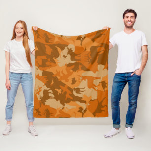 Wüste Tier Cammo/Hirsch/Elch/Elch/Jagdhund Fleecedecke