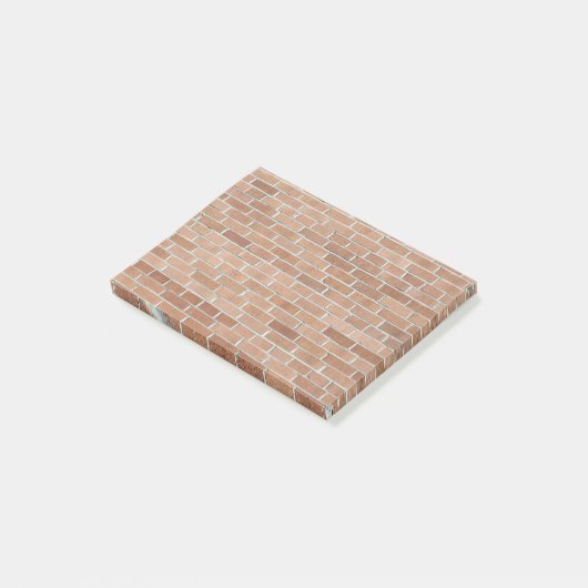 Wüste Tones Brick Wall Post-it Klebezettel (angewinkelt)