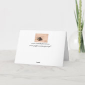 Wüste Tortoise Blank Grußkarte Karte (Rückseite)