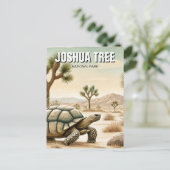 Wüste Tortoise im Joshua-Tree-Nationalpark Postkarte (Stehend Vorderseite)