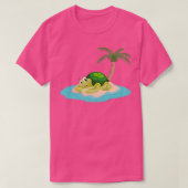 Wüste Tortoise Turtle auf der Insel Männer Frauen T-Shirt (Design vorne)
