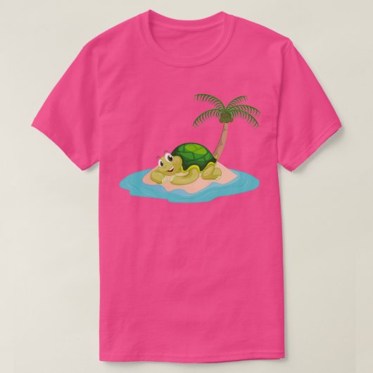Wüste Tortoise Turtle auf der Insel Männer Frauen T-Shirt (Design vorne)