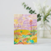Wüste Träume Wasserfarbe New Mexico CUSTOM Postkarte (Stehend Vorderseite)