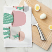 Wüste träumt eingemachte Kakteen Geschirrtuch (Viertel Falte)