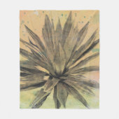 Wüste träumt | grüne Pflanze Fleecedecke (Vorderseite)