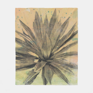 Wüste träumt   grüne Pflanze Fleecedecke