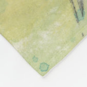 Wüste träumt | grüne Pflanze Fleecedecke (Ecke)