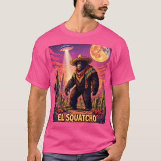Wüste Ufo Bigfoot und Sasquatch Alien T-Shirt