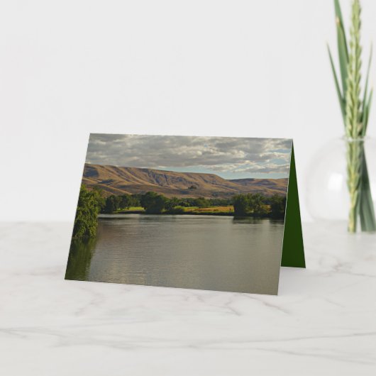 Wüste und Ackerland, schöne Landschaft Karte (Vorderseite)
