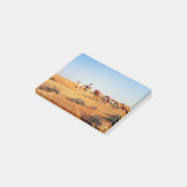 Wüste und Kamele von Dubai Post-it Klebezettel (angewinkelt)