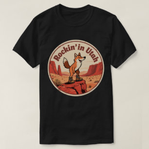 Wüste Vibe_ Utah Coyote Vintager Outdoor-Stil T-Shirt