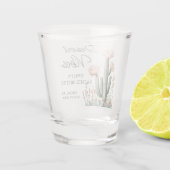 Wüste Vibes Junggeselinnen-Abschied Blubing Cactus Schnapsglas (Rückseite)