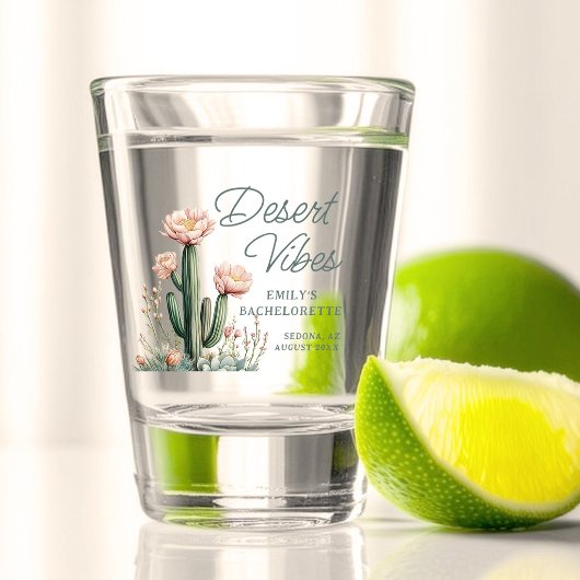 Wüste Vibes Junggeselinnen-Abschied Blubing Cactus Schnapsglas