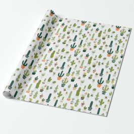 Wüste Vibes: Kakteen-Themed Wrapping Paper von Vin Geschenkpapier