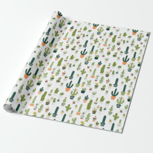 Wüste Vibes: Kakteen-Themed Wrapping Paper von Vin Geschenkpapier