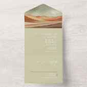 Wüste Vibes Landscape Wedding ID1019 All In One Einladung (Innen Boden)