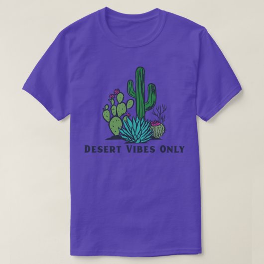 Wüste Vibes only Cactus T-Shirt (Design vorne)