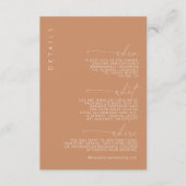 Wüste Vibes Wedding Details ID1019 Begleitkarte (Vorderseite)