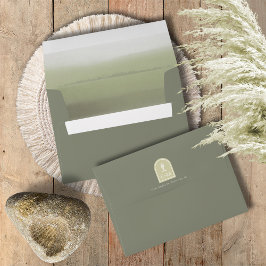 Wüste Vibes Wedding Gradient Sage Green ID1019