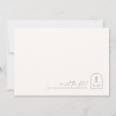 Wüste Vibes Wedding Horizontal Elfenbein H ID1019 Save The Date (Rückseite)