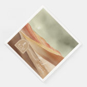 Wüste Vibes Wedding Landscape Danke, ID1019 Serviette (Ecke)