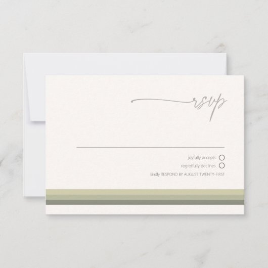 Wüste Vibes Wedding Sage ID1019 RSVP Karte (Vorderseite)