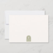 Wüste Vibes Wedding Sage ID1019 RSVP Karte (Rückseite)