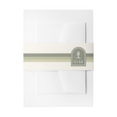 Wüste Vibes Wedding Stripe Sage ID1019 Einladungsbanderole (Vorderseite Beispiel)
