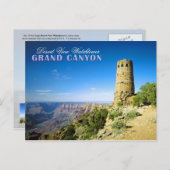 Wüste View Watchtower, Grand Canyon, AZ Postkarte (Vorne/Hinten)