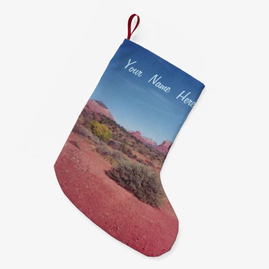 Wüste Vista personalisiert Kleiner Weihnachtsstrumpf (Vorderansicht (hängend))