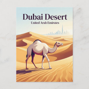 Wüste von Dubai Vereinigte Arabische Emirate Postkarte