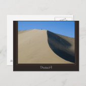 Wüste von Ica, Peru Postkarte (Vorne/Hinten)