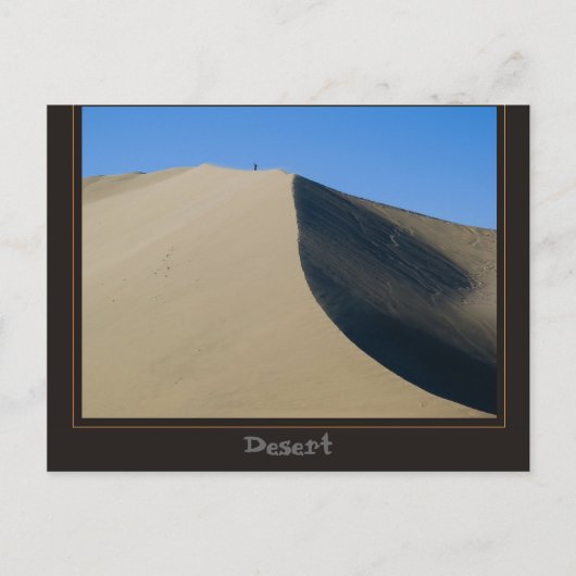 Wüste von Ica, Peru Postkarte (Vorderseite)