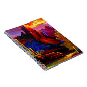 Wüste, von Sonnenuntergang-Notebook gemalt Notizblock (Rechte Seite)