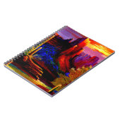 Wüste, von Sonnenuntergang-Notebook gemalt Notizblock (Linke Seite)