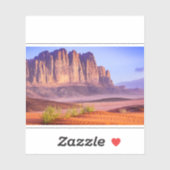 Wüste Wadi Rum in Jordanien, Urlaub Aufkleber (Blatt)