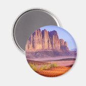 Wüste Wadi Rum in Jordanien, Urlaub Magnet (Vorderseite/Rückseite)