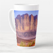 Wüste Wadi Rum in Jordanien, Urlaub Milchtasse (Linke Ecke)