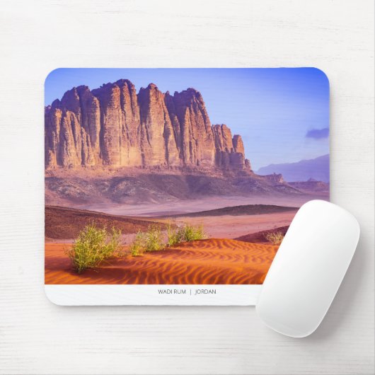 Wüste Wadi Rum in Jordanien, Urlaub Mousepad (Mit Mouse)