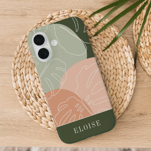 Wüste & Wald Boho Tropical Monstera Leaf iPhone 16 Hülle