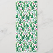 Wüste Watercolor Wedding Menu Cards Menükarte (Rückseite)