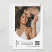 Wüste Wedding Pampas Grass Boho Arch QR Code Einladung (Rückseite)